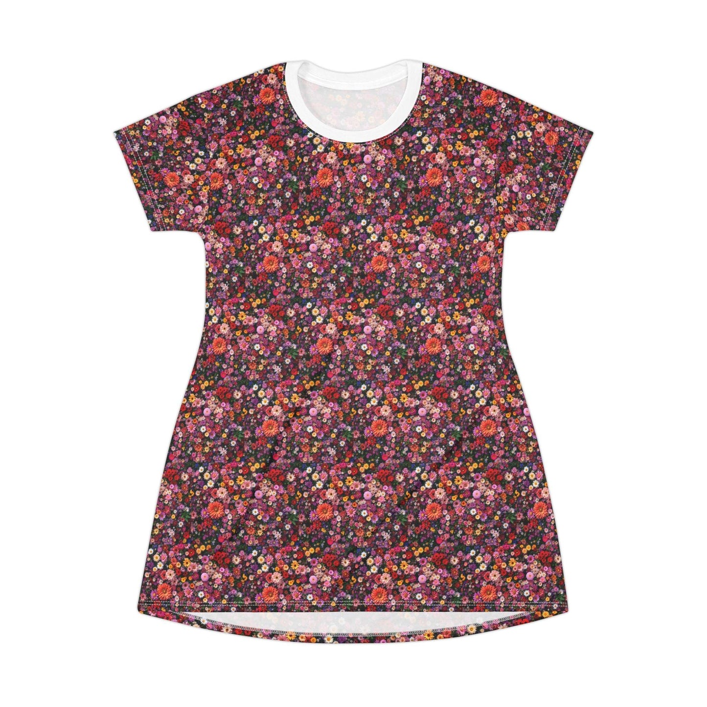 Floral Print T-Shirt Dress Casual Summer Style for Women - Even Keel LLC