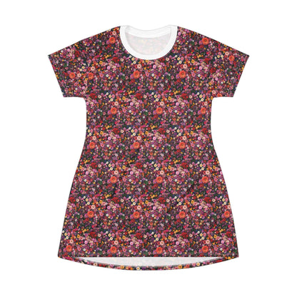 Floral Print T-Shirt Dress Casual Summer Style for Women - Even Keel LLC