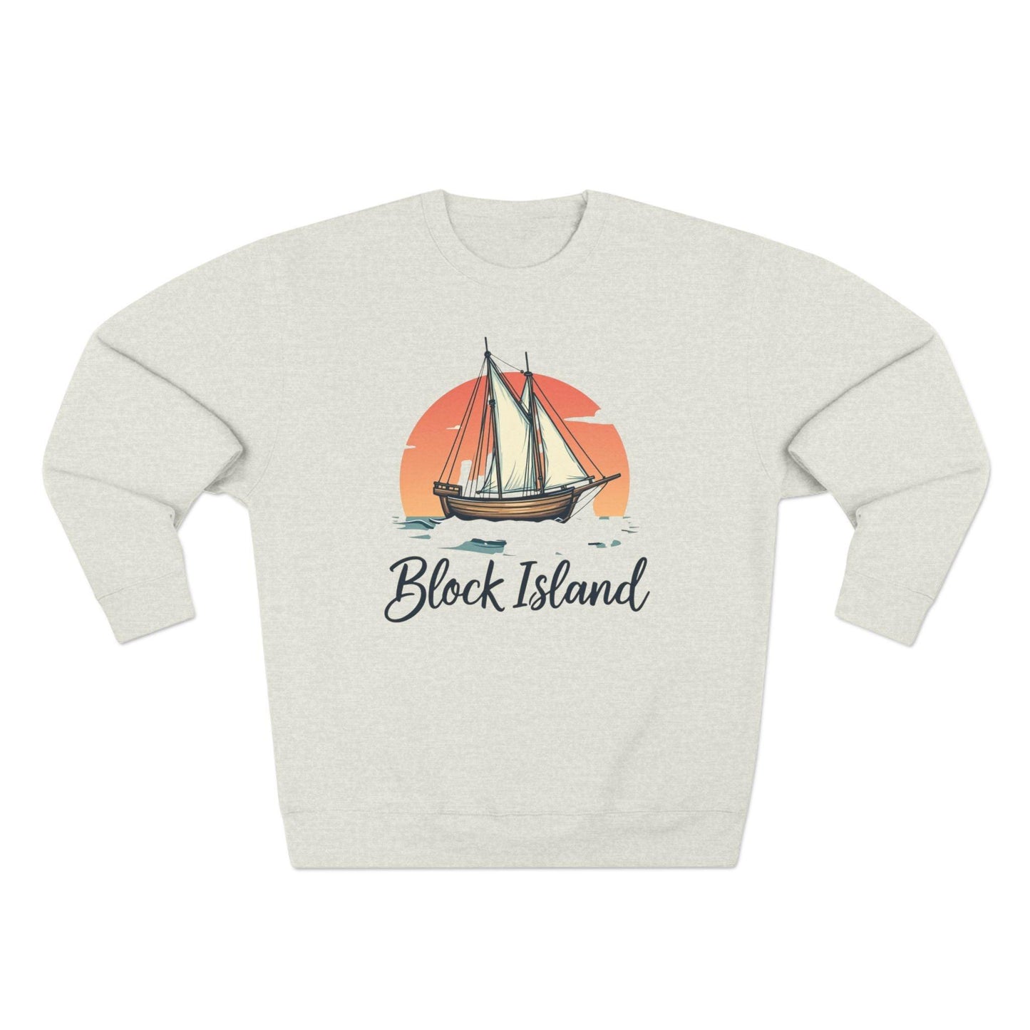 Block Island Pirate Ship Unisex Sweatshirt for Nautical Style - Even Keel LLC