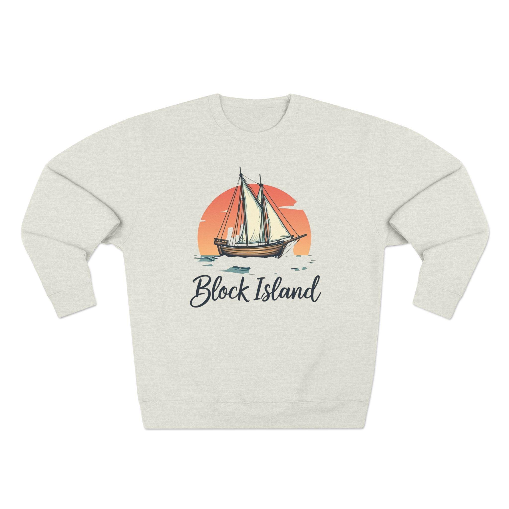 Block Island Pirate Ship Unisex Sweatshirt for Nautical Style - Even Keel LLC