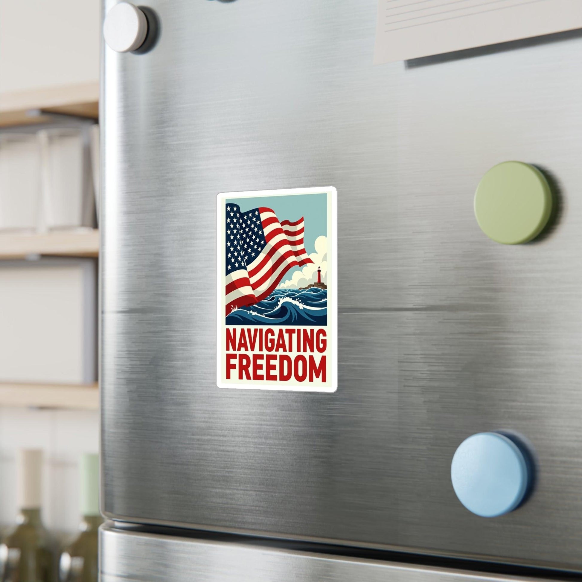 Decal Sticker - Navigating Freedom Adventure Vinyl Decal - Even Keel LLC