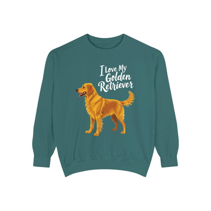 Golden Retriever Sweatshirt - I Love My Golden Retriever - Even Keel LLC