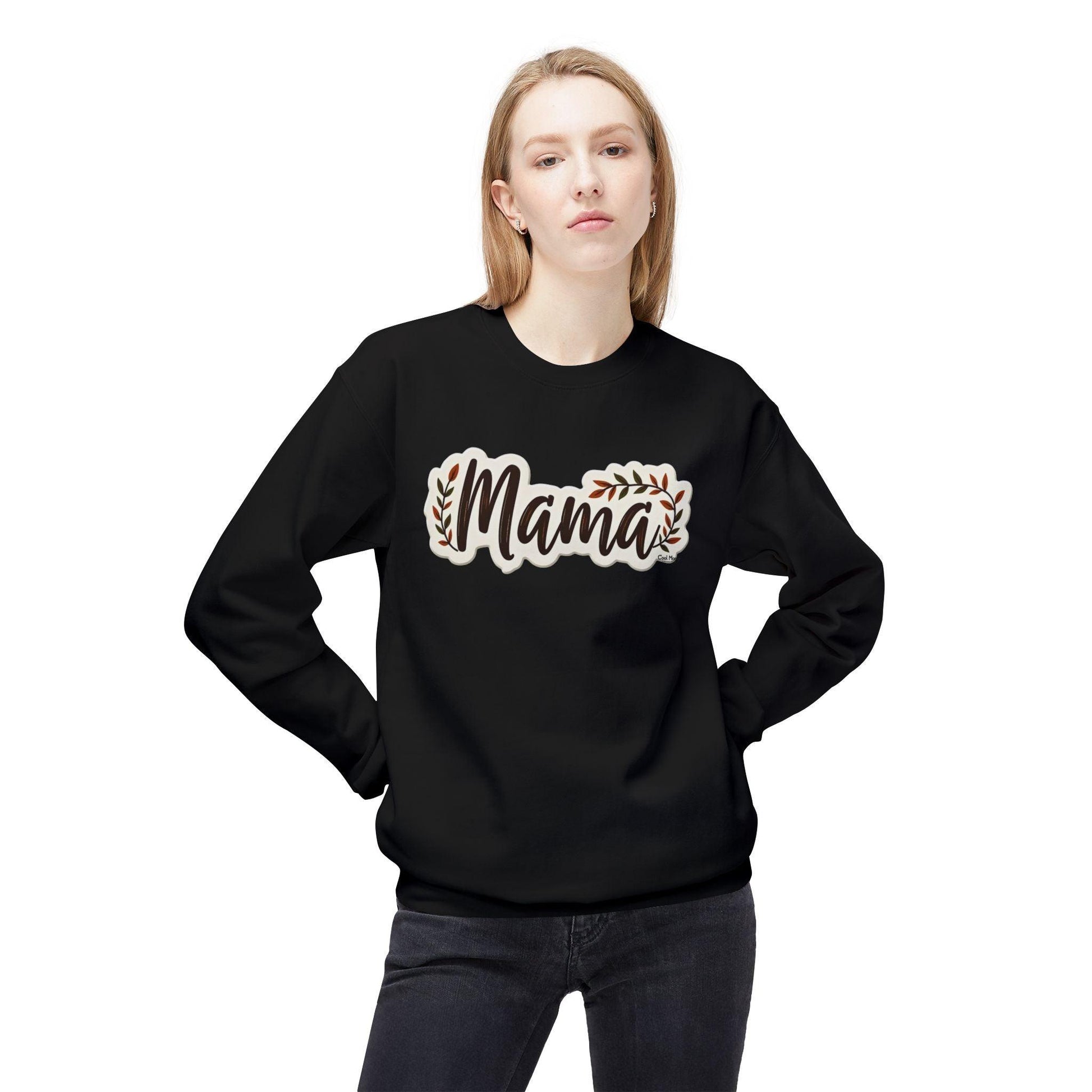 Mama Crewneck Sweatshirt for Moms - Cozy and Stylish Wear - Even Keel LLC