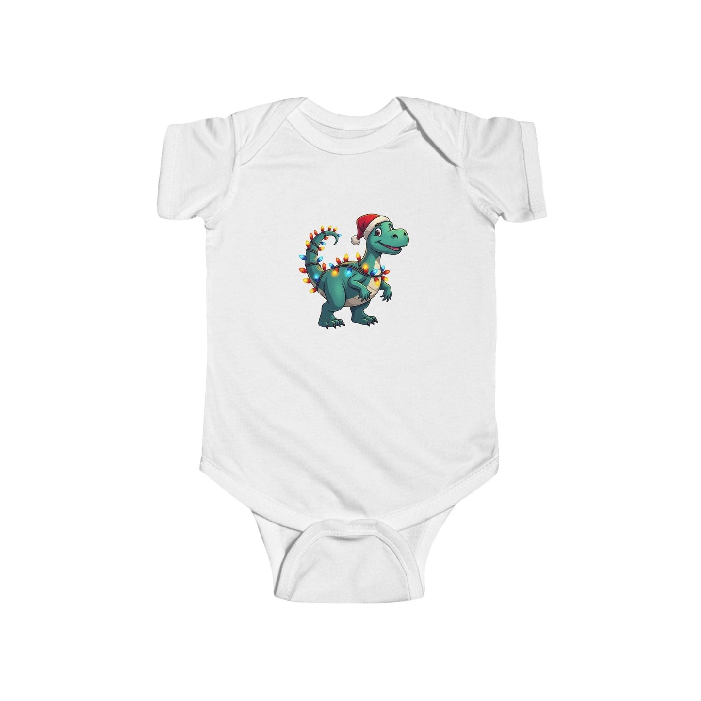 Christmas Dinosaur Bodysuit for Babies and Toddlers Outfit - Even Keel LLC