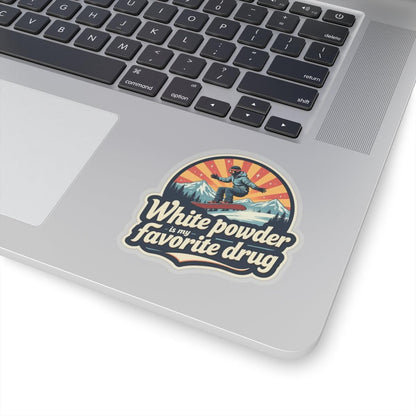 Witty Skiing Sticker for Creative Indoor Decor Options - Even Keel LLC