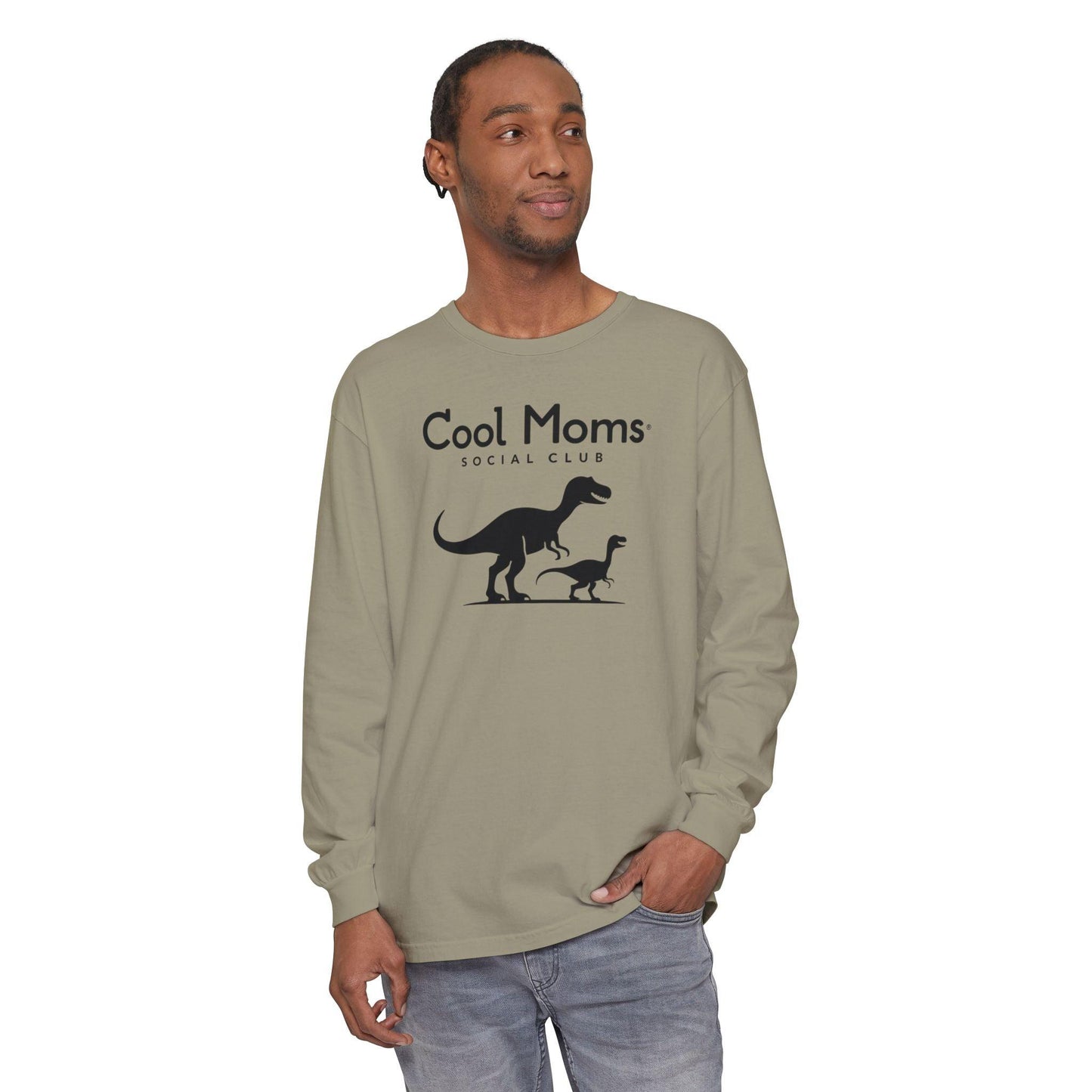 Dinosaur Long Sleeve T-Shirt for Cool Moms Social Club - Even Keel LLC