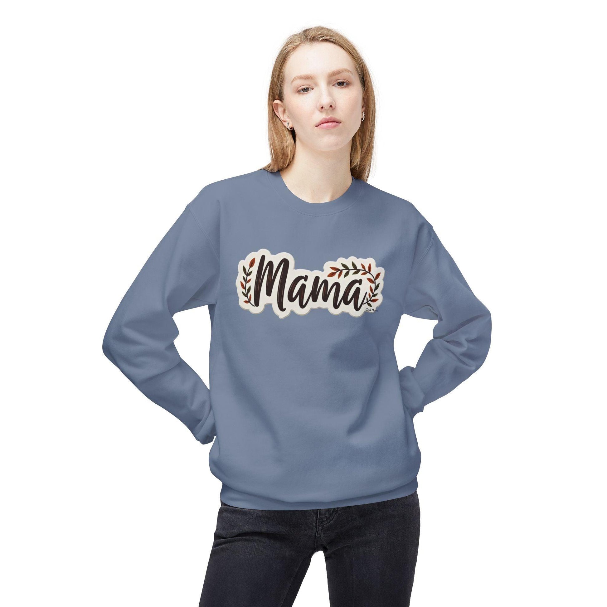 Mama Crewneck Sweatshirt for Moms - Cozy and Stylish Wear - Even Keel LLC