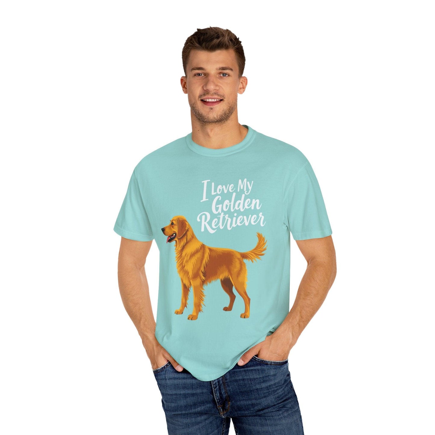 Golden Retriever Love T-shirt for Dog Lovers Unisex Tee - Even Keel LLC