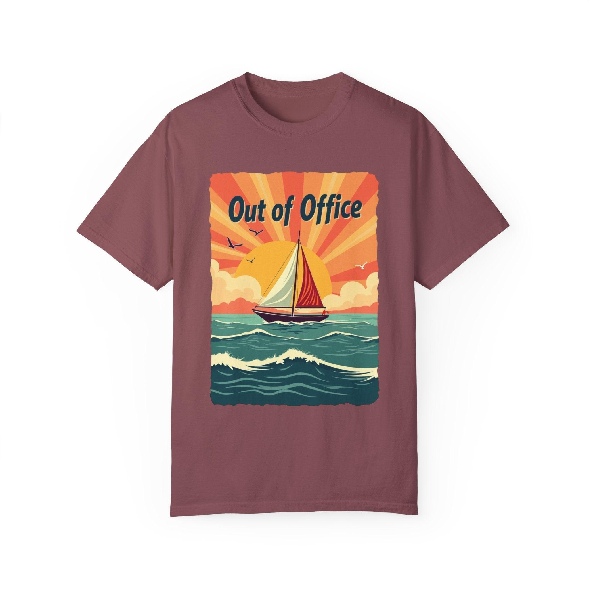 Ocean Sailing Out of Office Unisex Tee for Beach Lovers - Even Keel LLC