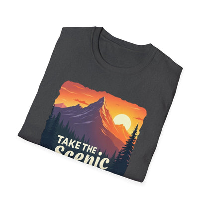 Scenic Route T-Shirt for Adventurers and Explorers Gear - Even Keel LLC