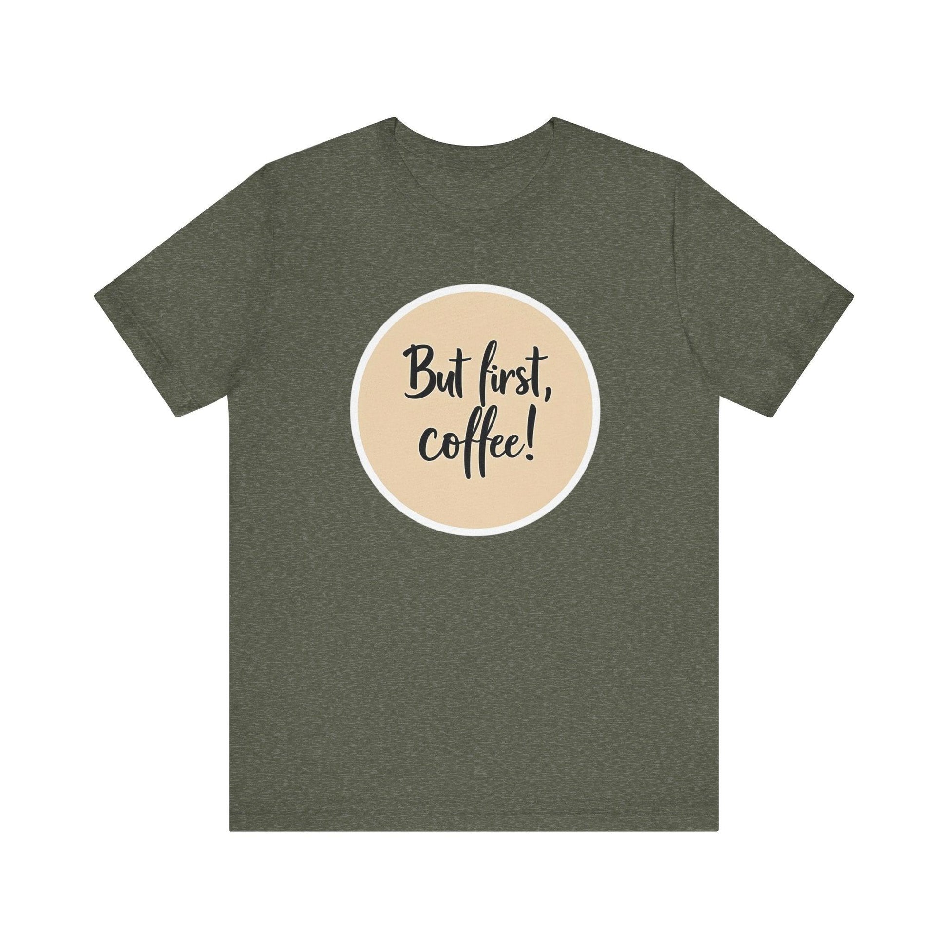 Coffee Lover Tee - Unisex Short Sleeve Jersey Shirt Design - Even Keel LLC