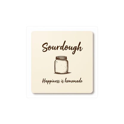 Sourdough Happiness Is Homemade Decal for Baking Lovers - Even Keel LLC