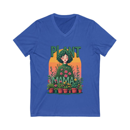 Plant Mama Short Sleeve V-Neck Tee for Casual Style - Even Keel LLC