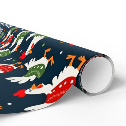 Peck the Halls Christmas Wrapping Papers Fun Gift Wrap - Even Keel LLC