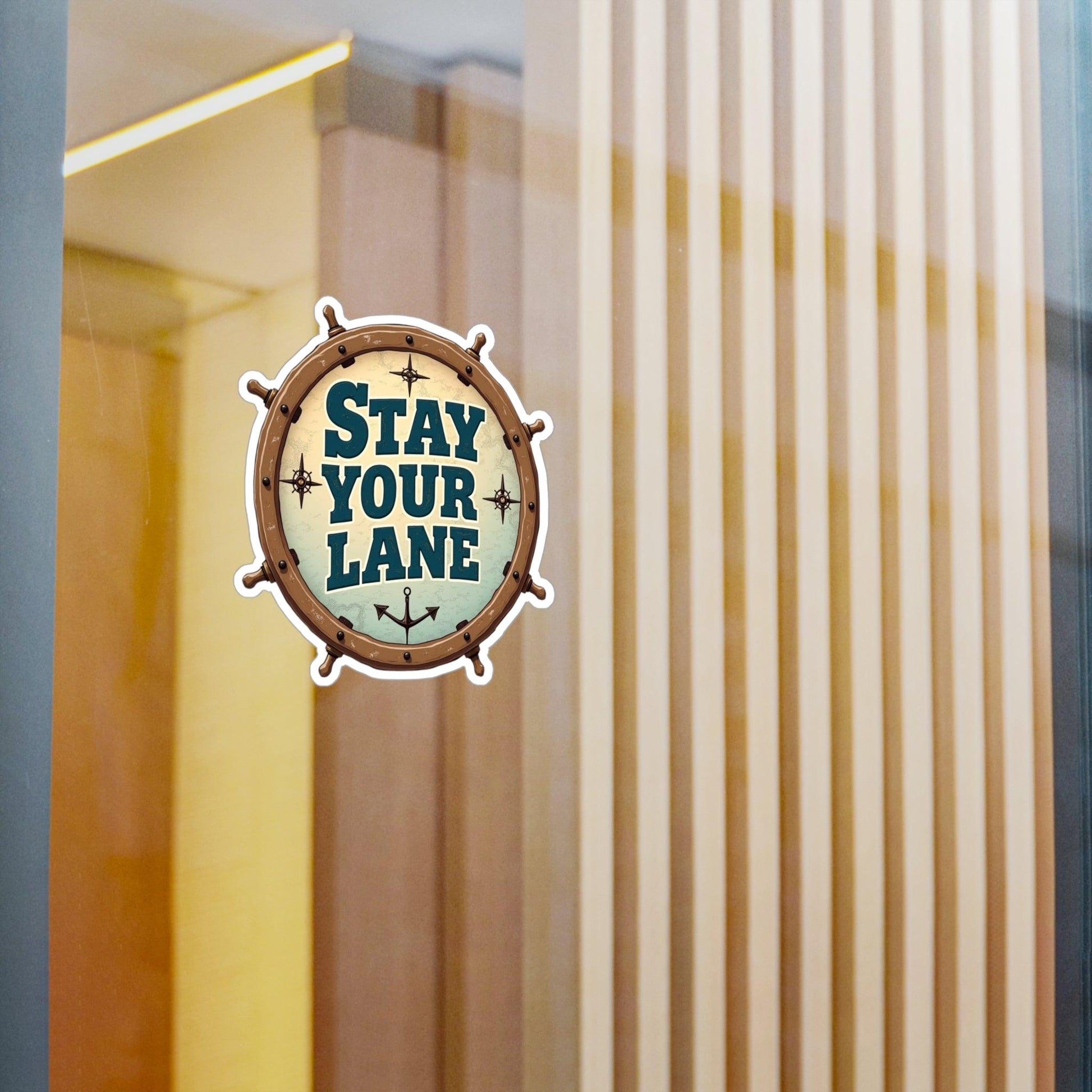 Stay Your Lane Decal - High Quality Vinyl Sticker - Even Keel LLC