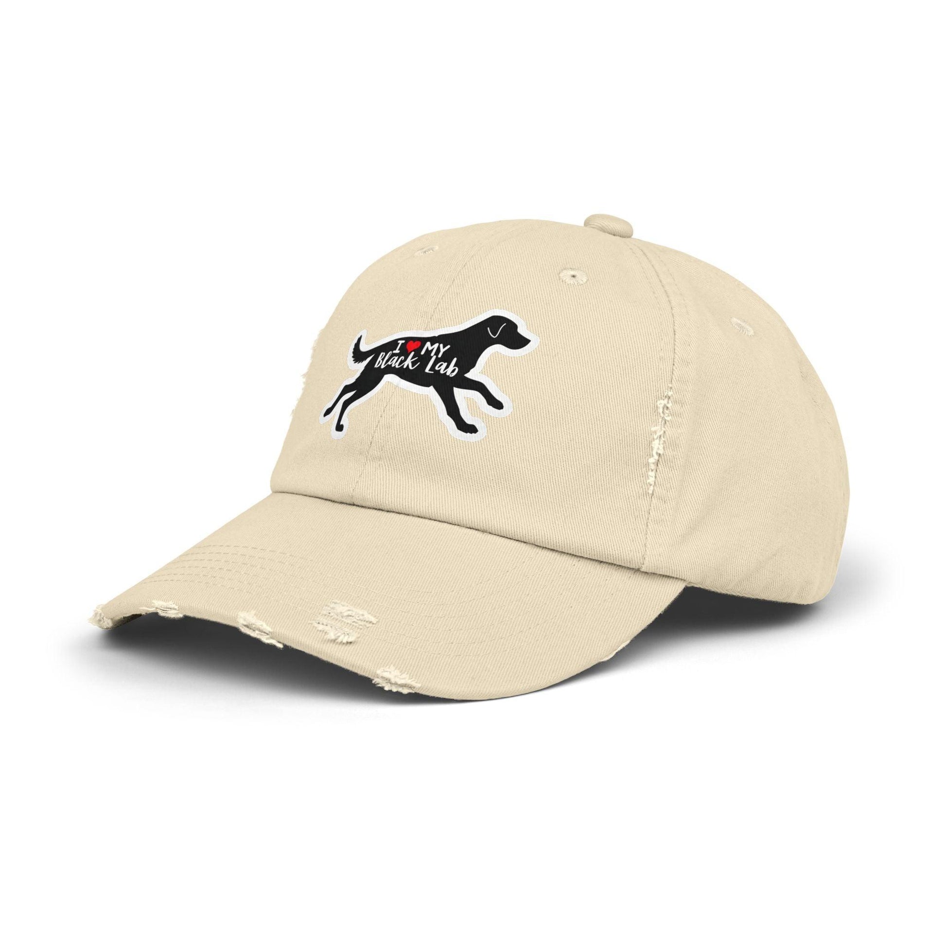 Black Lab Hat Unisex Distressed Cap for Dog Lovers Gift - Even Keel LLC