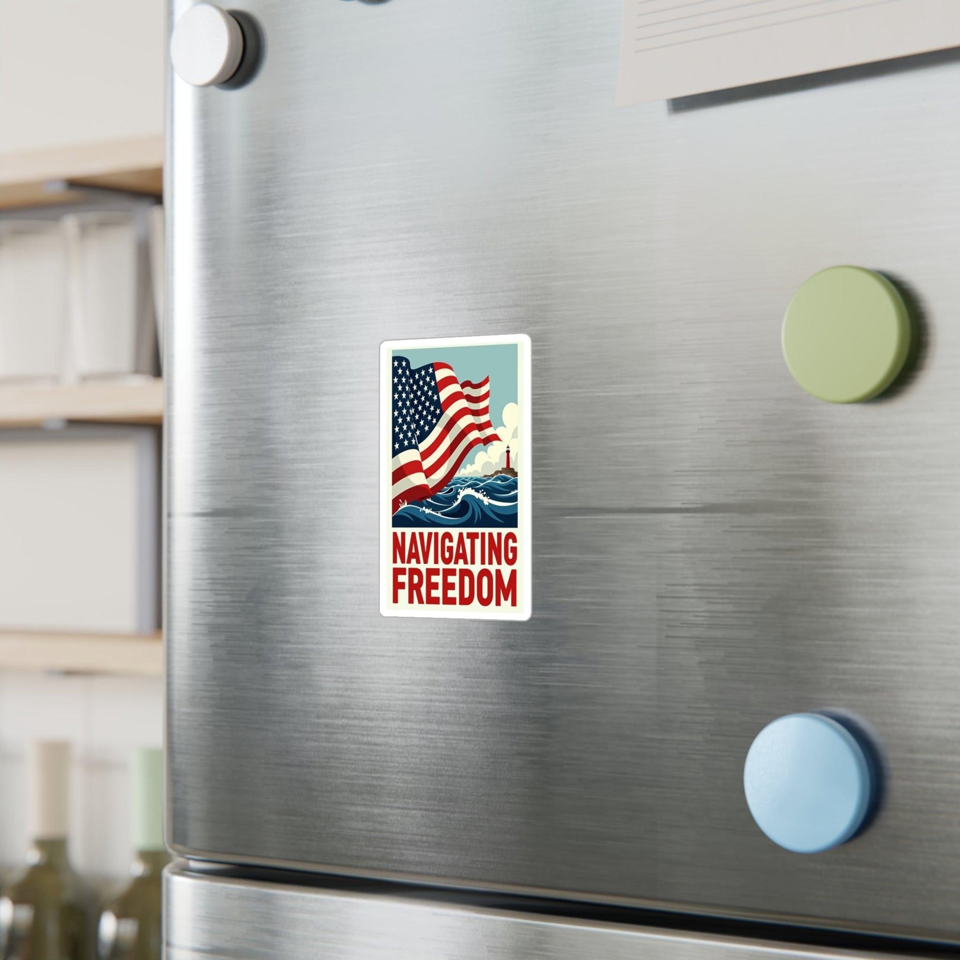 Decal Sticker - Navigating Freedom Adventure Vinyl Decal - Even Keel LLC