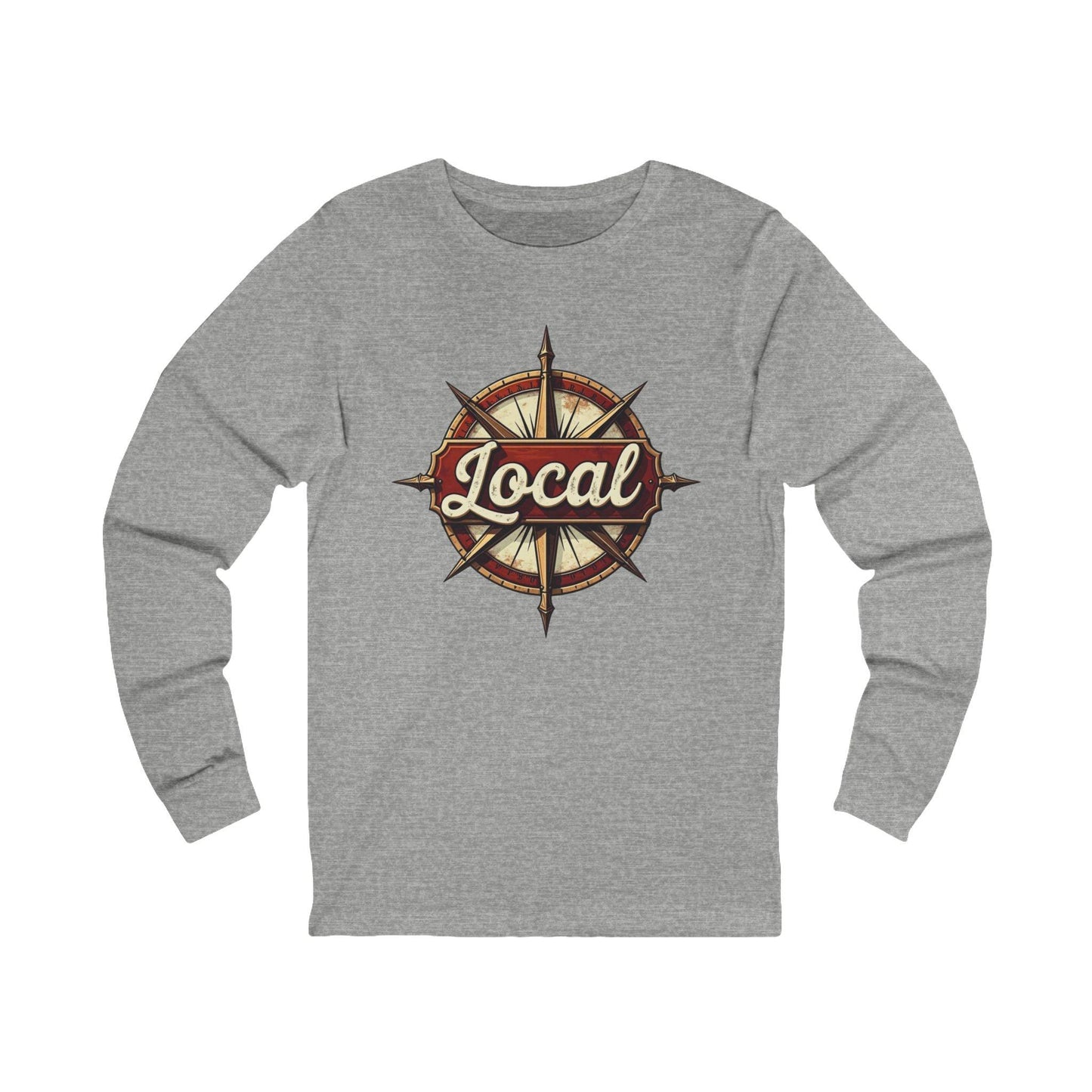 Long Sleeve Tee "LOCAL" Unisex Casual Wear for All - Even Keel LLC