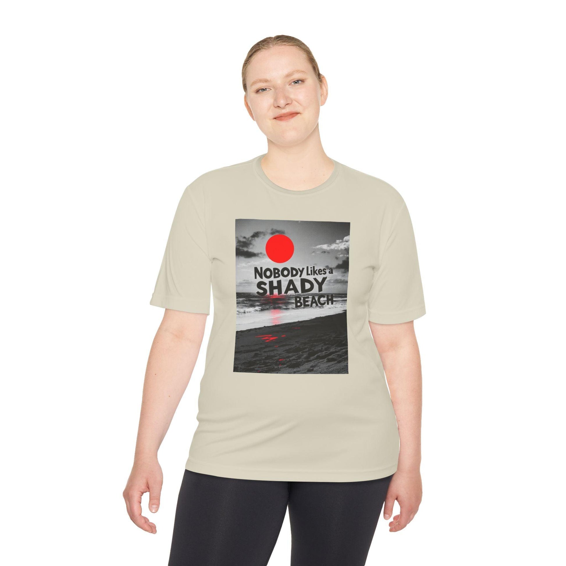 Moisture-Wicking Tee - Nobody Likes A Shady Beach Shirt - Even Keel LLC