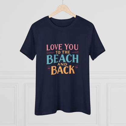 Women's Beach Lovers Cotton Tee - Love You to the Beach - Even Keel LLC