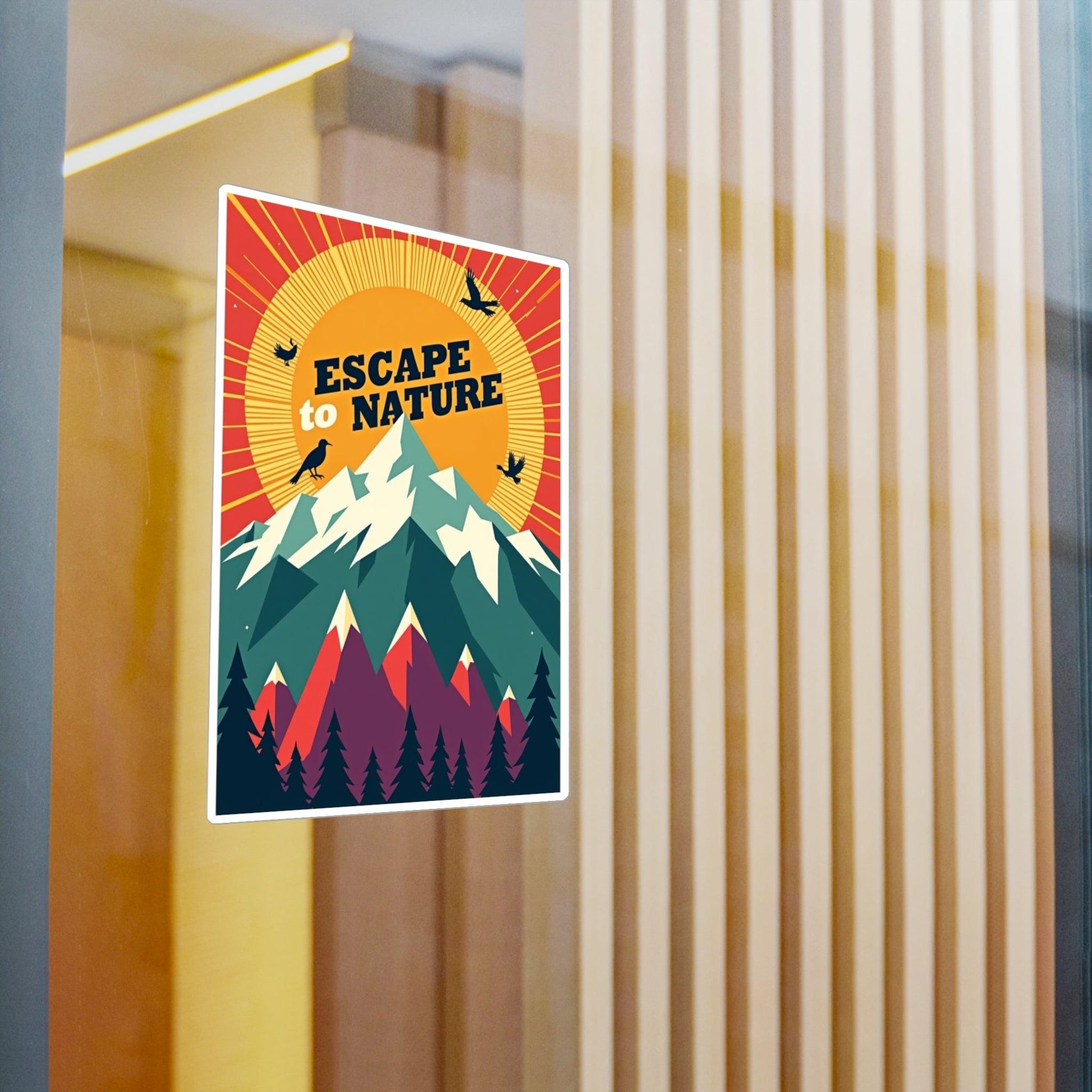 Nature Escape Decal for Outdoor Lovers and Nature Fans - Even Keel LLC