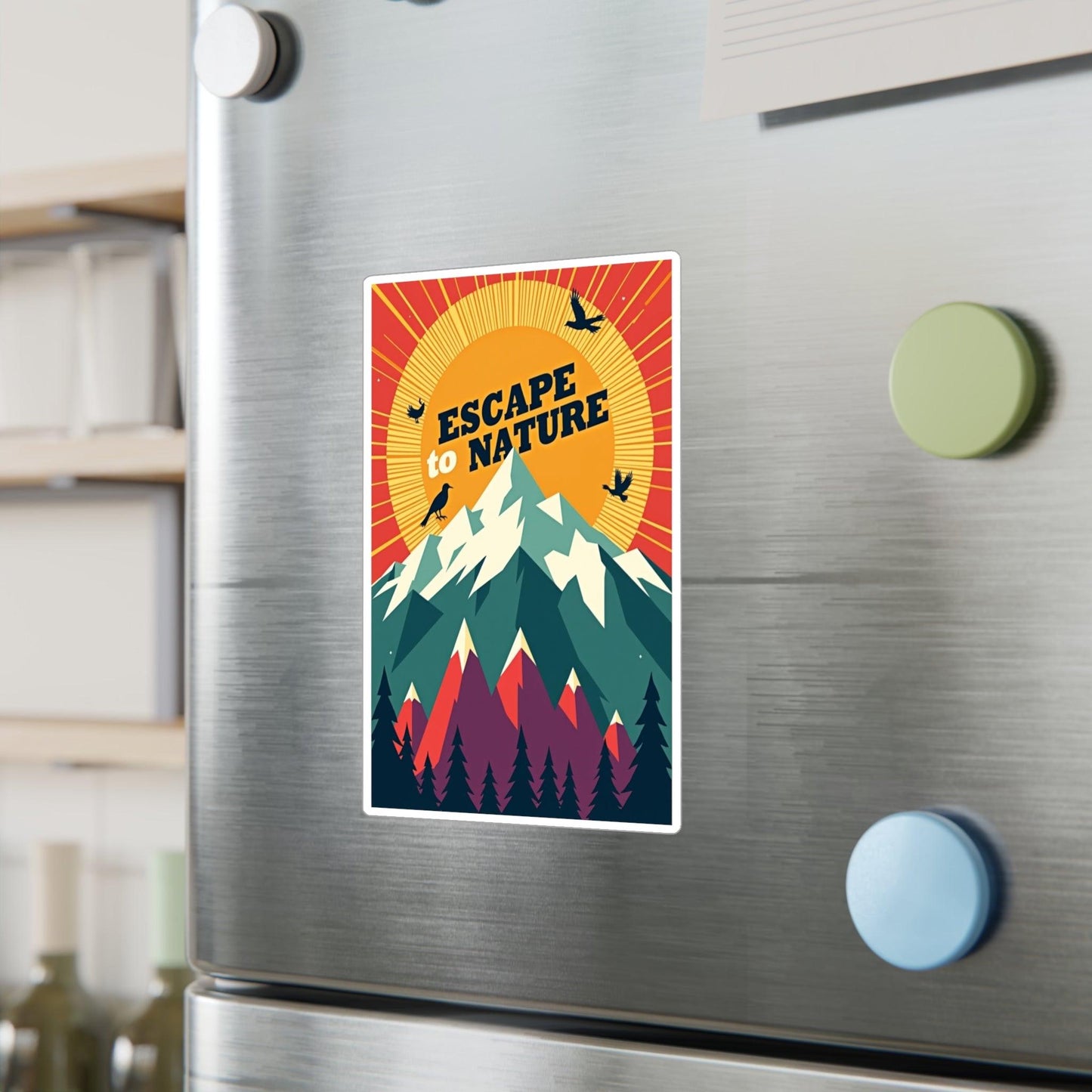 Nature Escape Decal for Outdoor Lovers and Nature Fans - Even Keel LLC