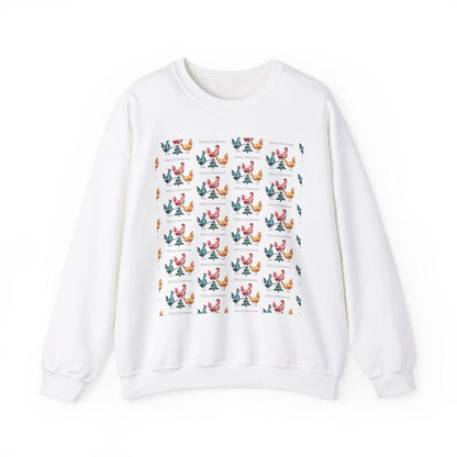 Ugly Christmas Chicken Crewneck Sweatshirt for Comfort - Even Keel LLC