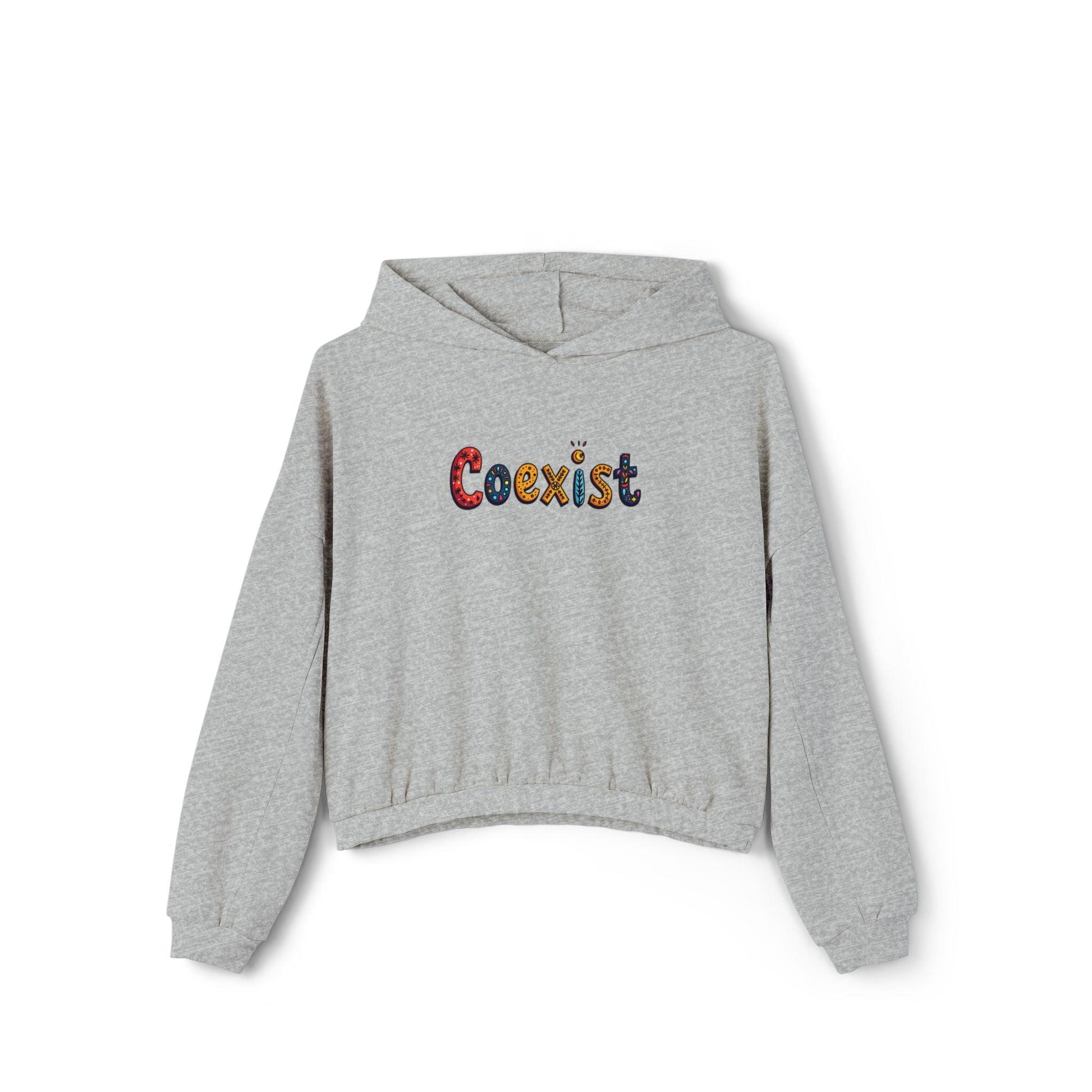 Coexist Women's Cinched Bottom Hoodie for Cozy Comfort - Even Keel LLC