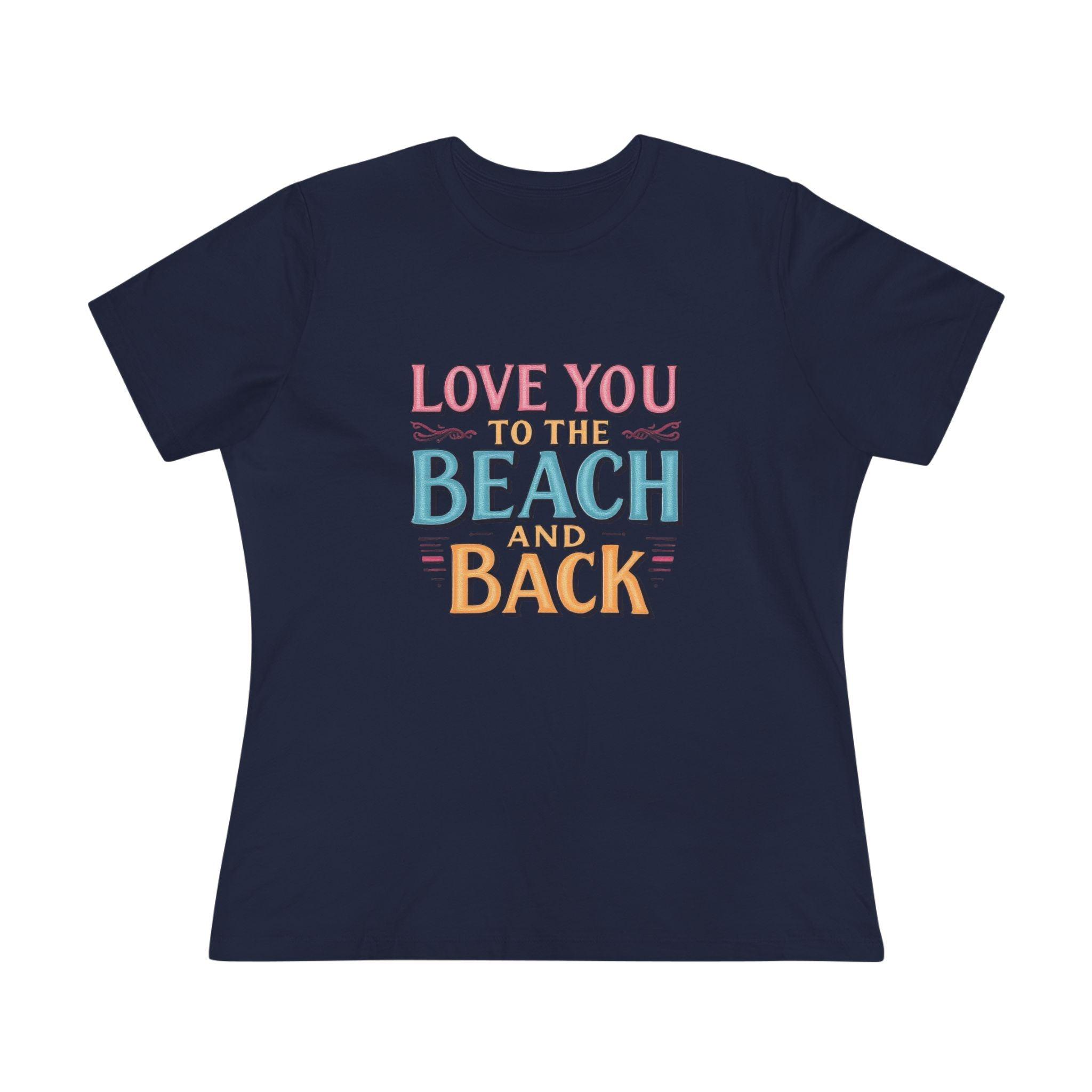 Women's Beach Lovers Cotton Tee - Love You to the Beach - Even Keel LLC