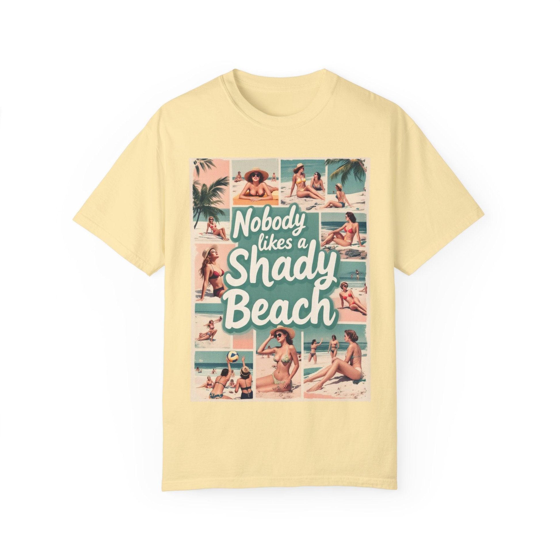 Retro Beach T-Shirt - Nobody Likes a Shady Beach Tee - Even Keel LLC