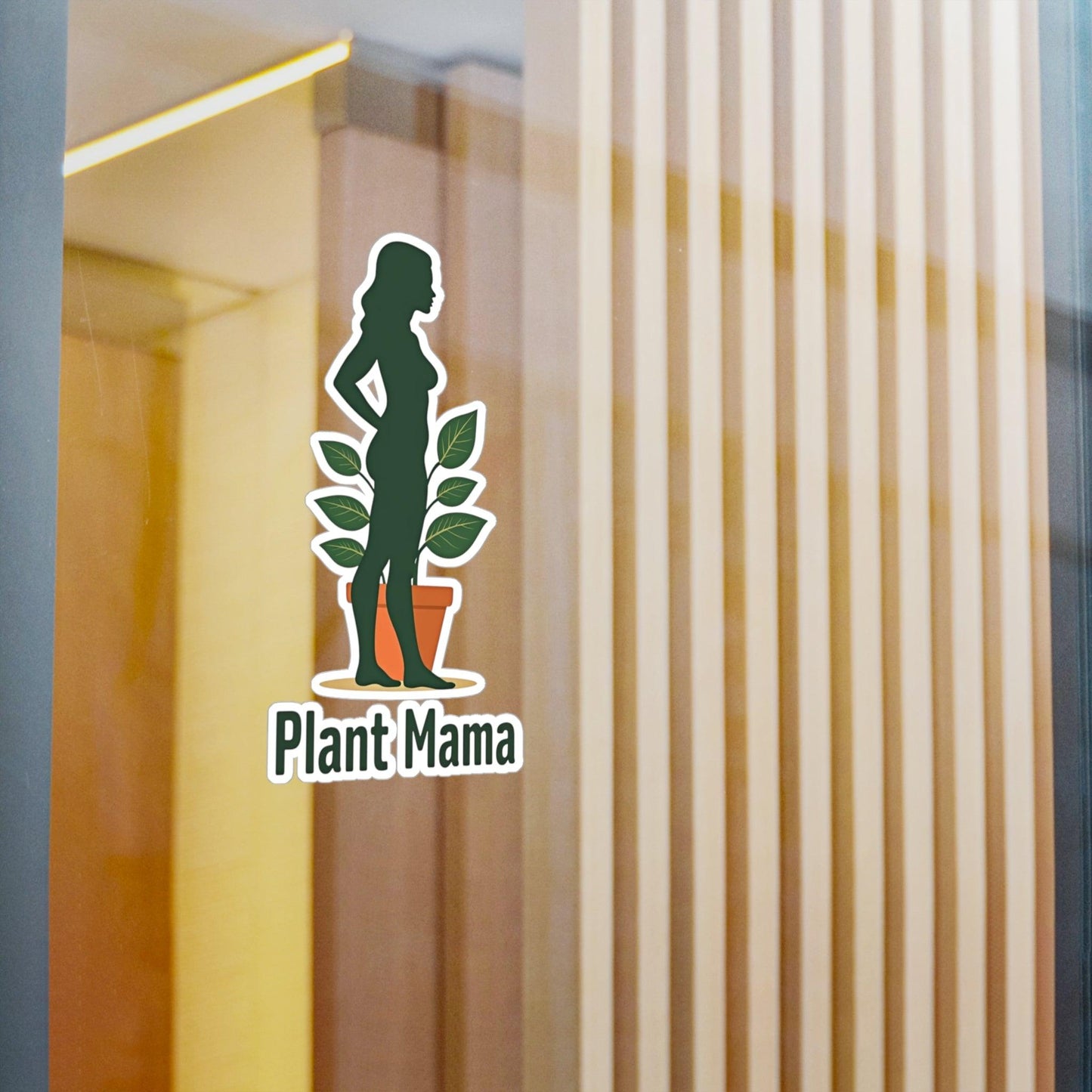 Curvy Plant Mom Decal for Stylish Home Decor - Even Keel LLC