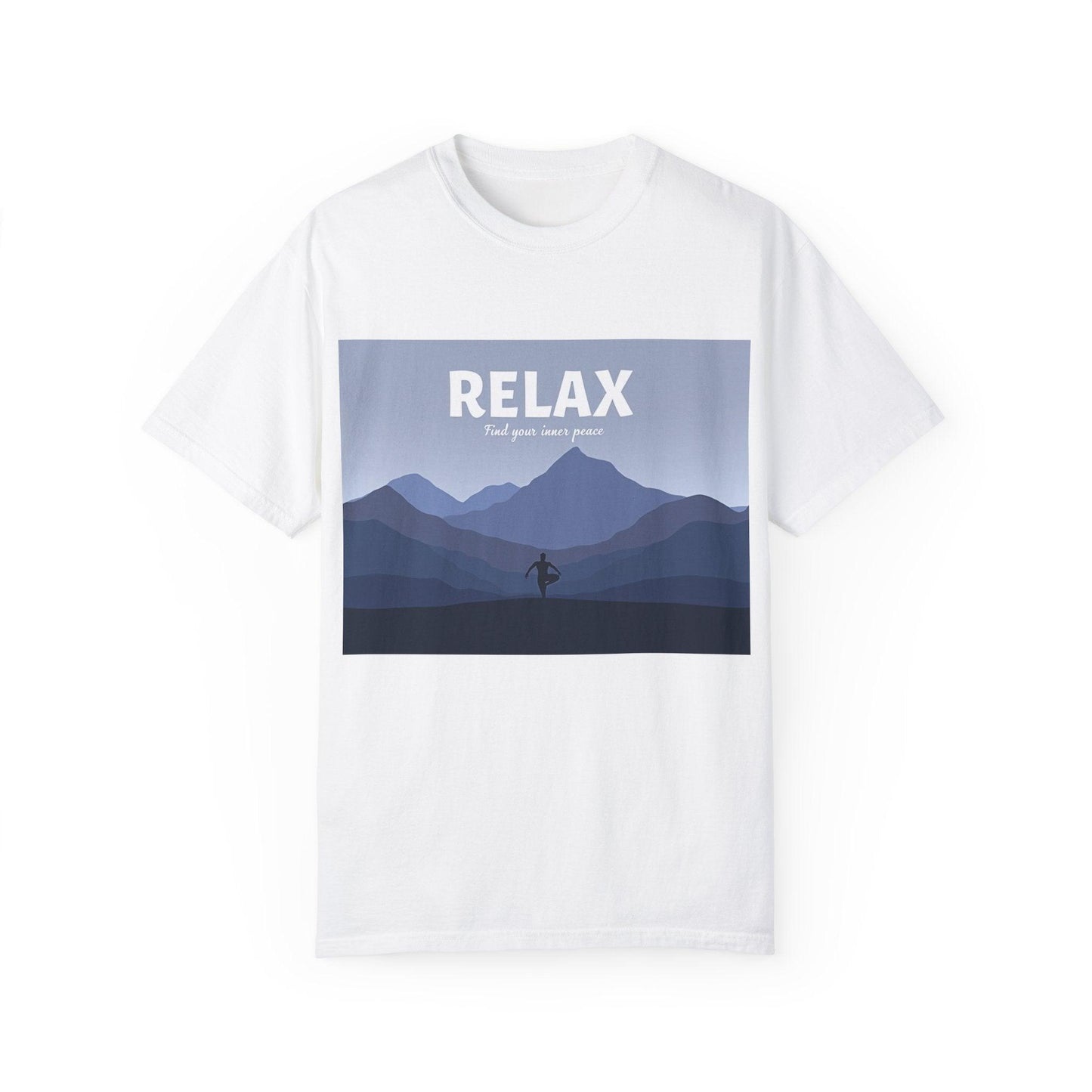 Relax - Find Your Inner Peace Dyed T-shirt for Comfort - Even Keel LLC