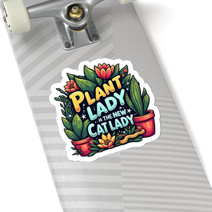 Plant Lady is the New Cat Lady Sticker for Home Decor - Even Keel LLC