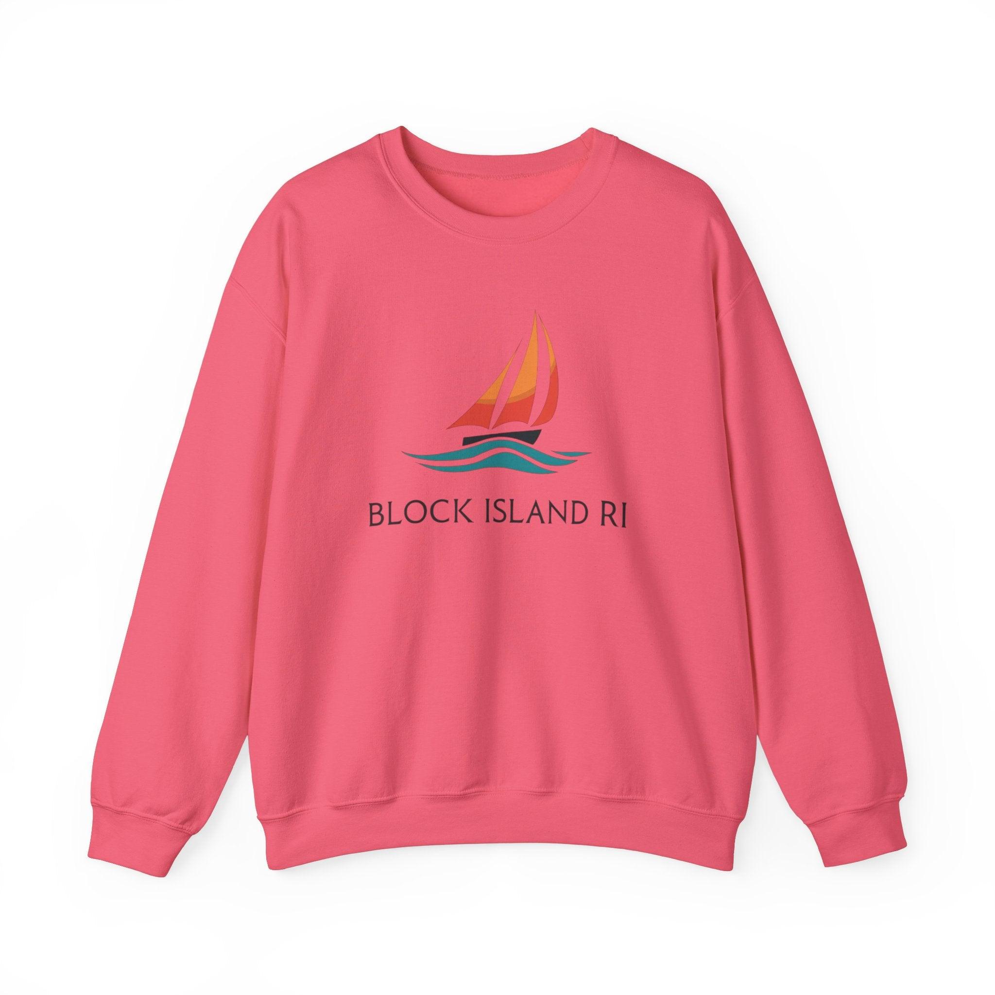 Unisex Crewneck Sweatshirt Block Island Sailboat Design - Even Keel LLC