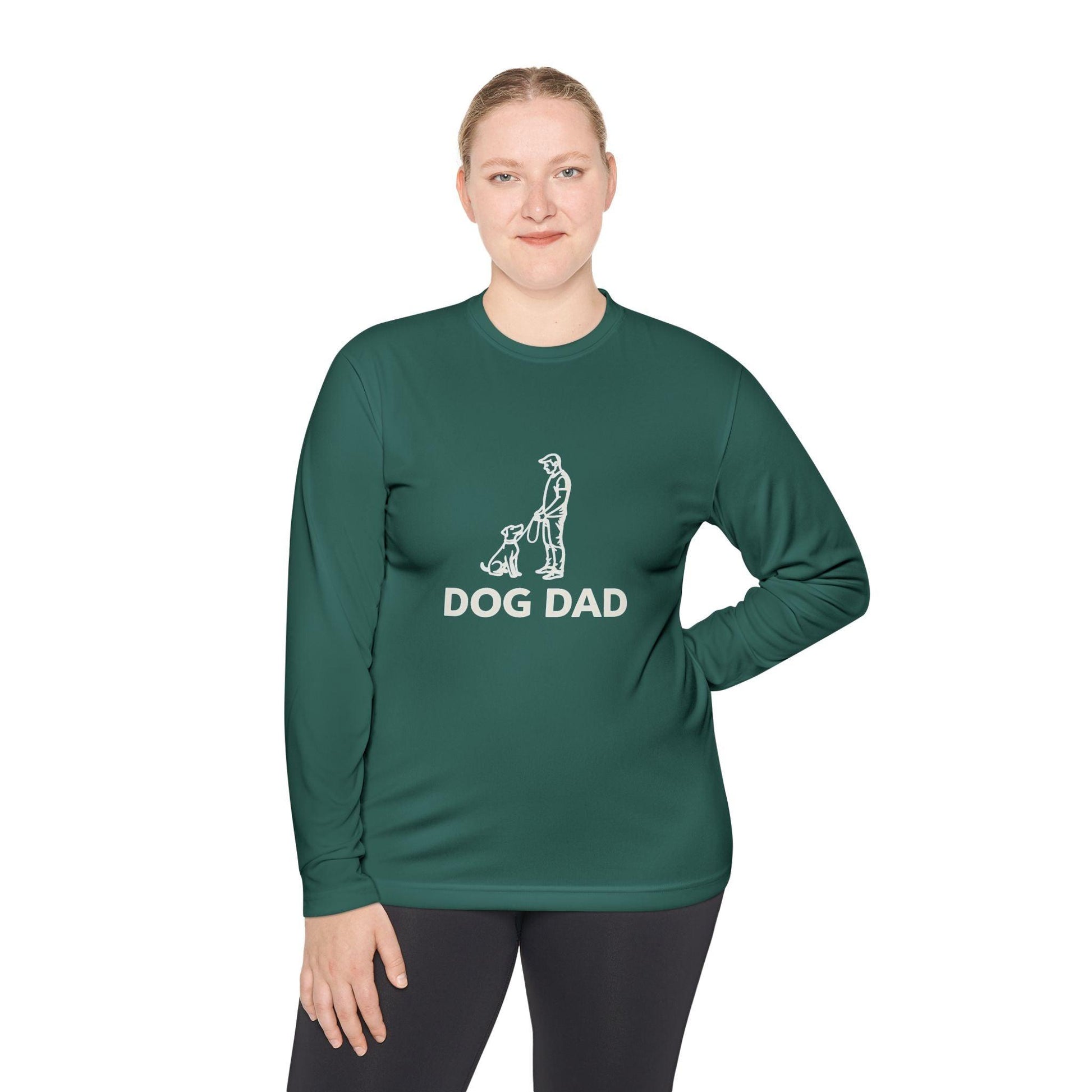 Dog Dad Performance Long Sleeve Tee for Active Dog Owners - Even Keel LLC