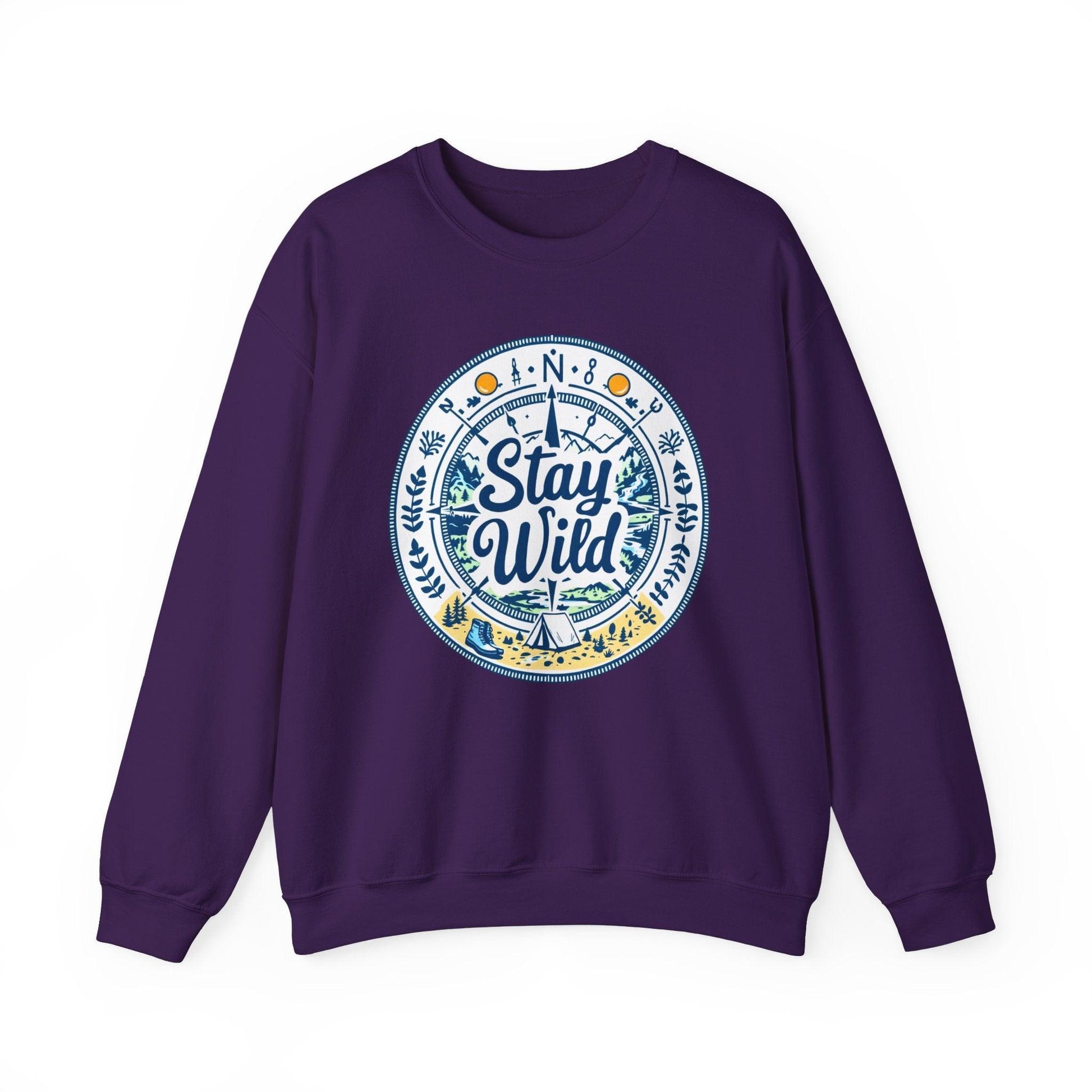 Stay Wild - Nature Explorer Sweatshirt for Outdoor Lovers - Even Keel LLC