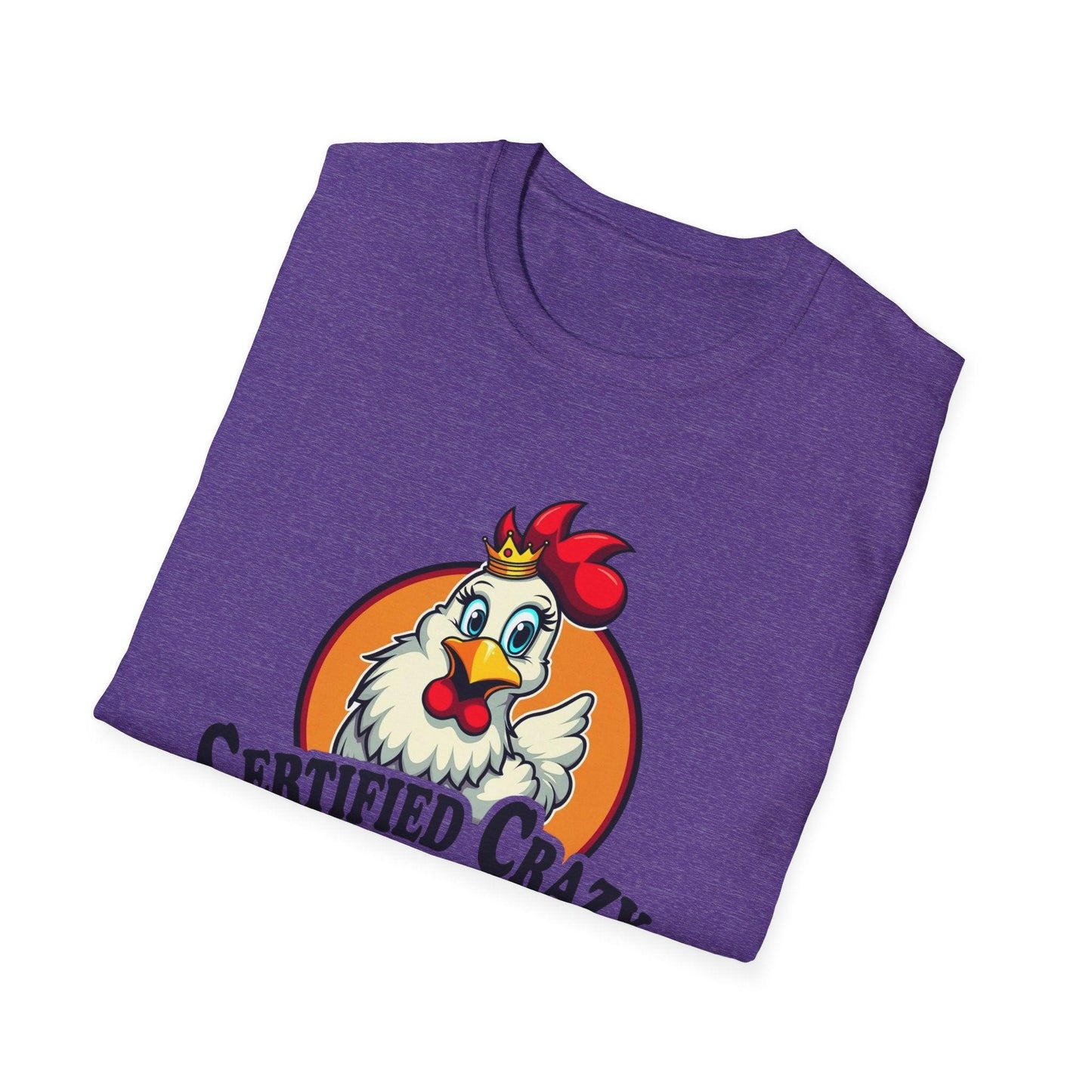 Crazy Chicken Lady T-Shirt for Quirky Chicken Lovers - Even Keel LLC