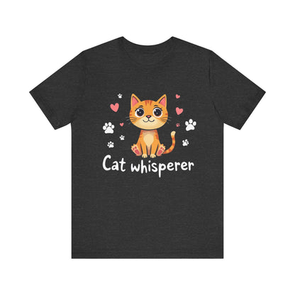 Cat Whisperer Unisex Jersey Short Sleeve Tee Cat Lover T-Shirt