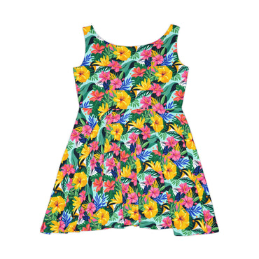 Tropical Floral Women's Skater Dress for Summer Vibes