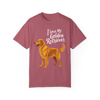 Golden Retriever Love T-shirt for Dog Lovers Unisex Tee - Even Keel LLC