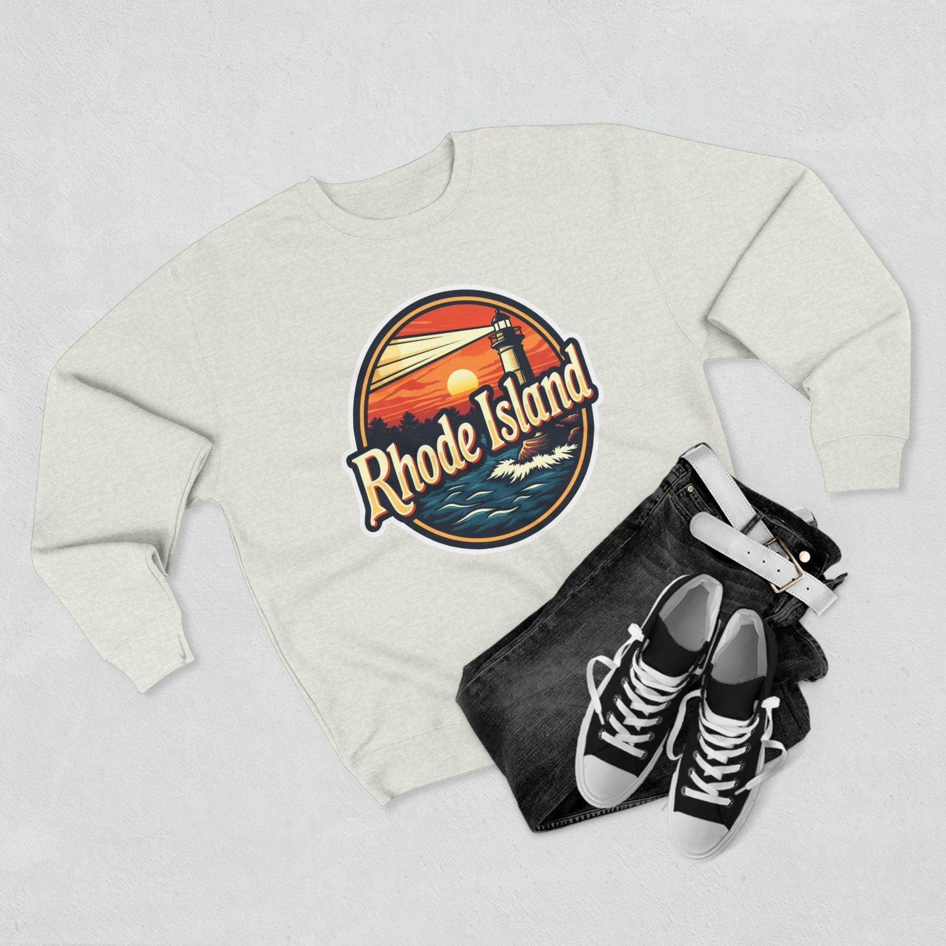 Rhode Island Unisex Crewneck Sweatshirt for All Seasons - Even Keel LLC