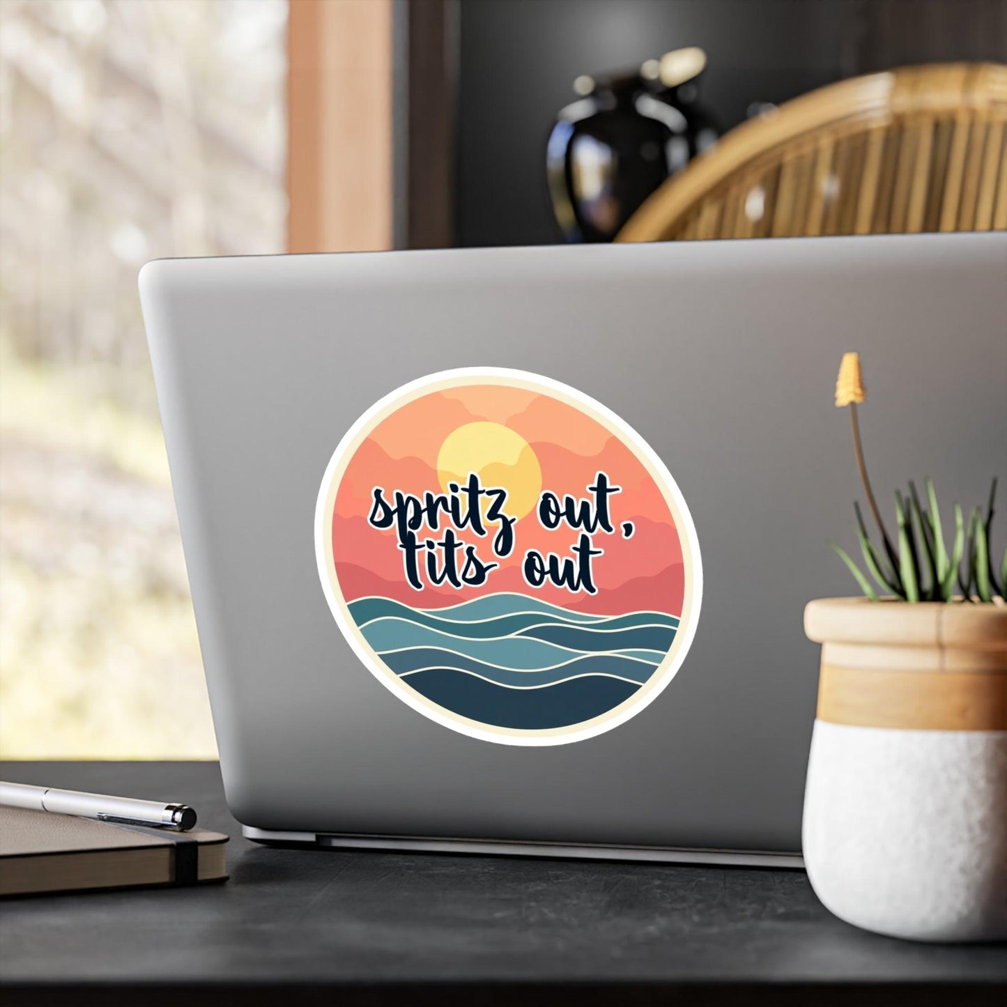 Spritz Out On Ocean Water Decal for Smooth Surfaces - Even Keel LLC