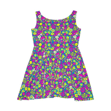 Vibrant Floral Skater Dress for Women for Spring Celebrations - Even Keel LLC