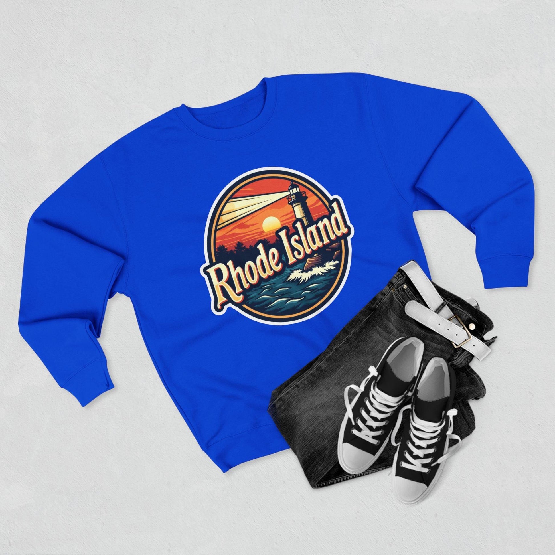 Rhode Island Unisex Crewneck Sweatshirt for All Seasons - Even Keel LLC