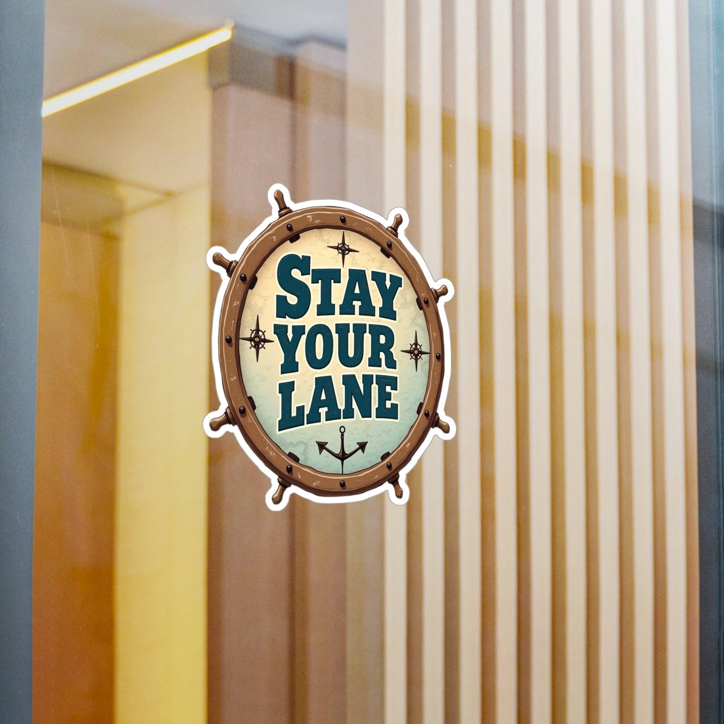 Stay Your Lane Decal - High Quality Vinyl Sticker - Even Keel LLC