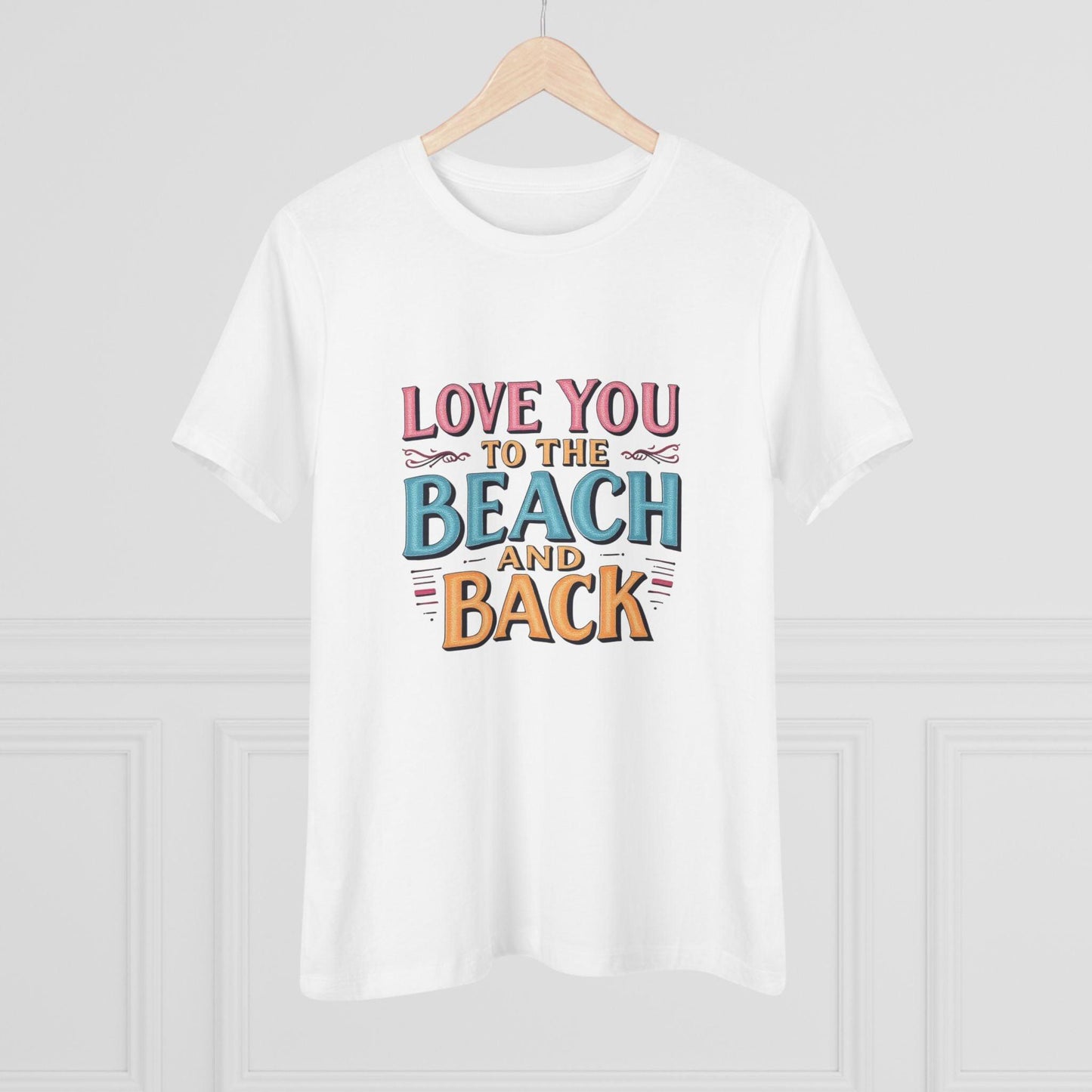 Women's Beach Lovers Cotton Tee - Love You to the Beach - Even Keel LLC