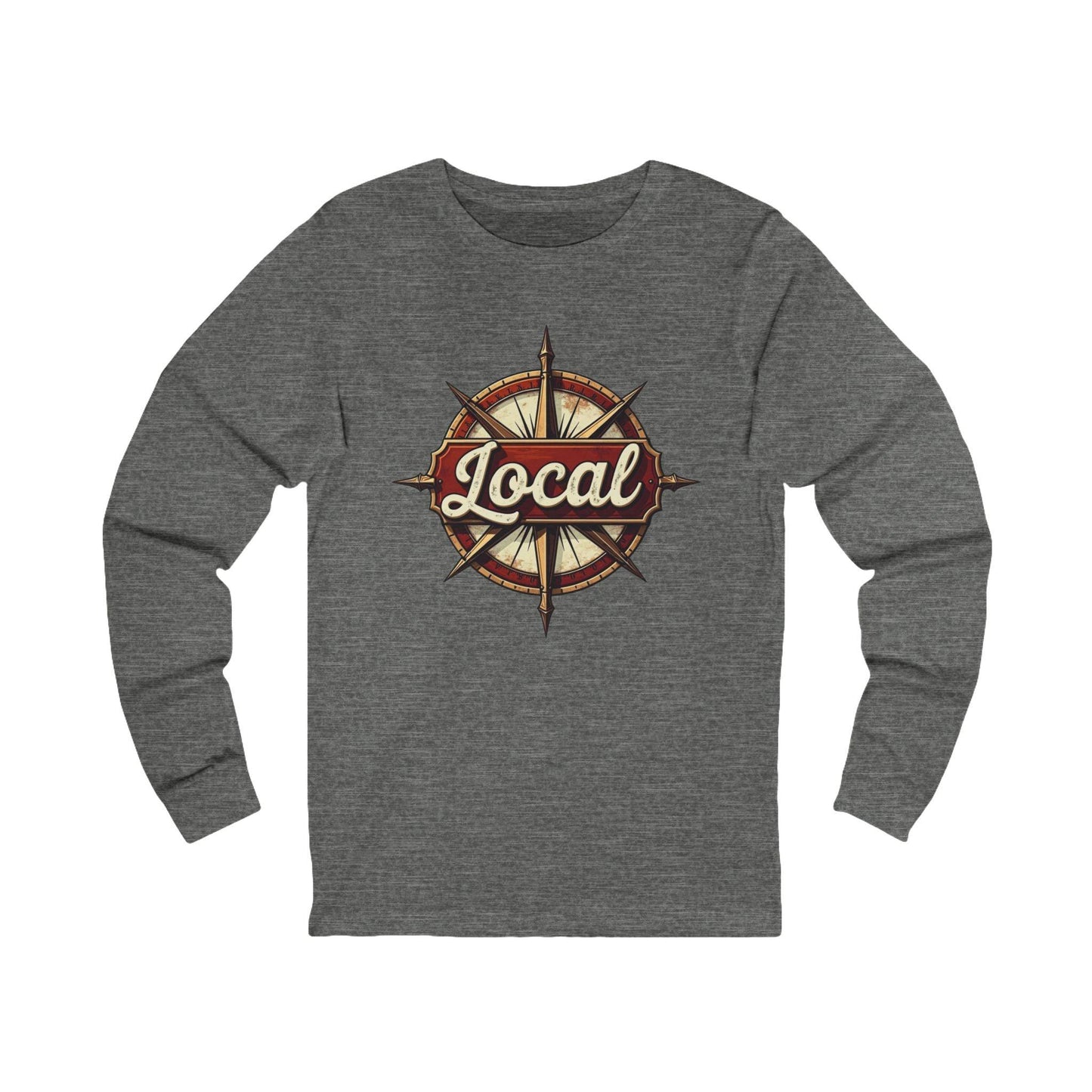 Long Sleeve Tee "LOCAL" Unisex Casual Wear for All - Even Keel LLC