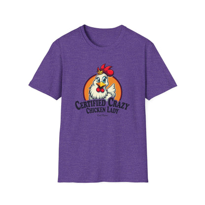 Crazy Chicken Lady T-Shirt for Quirky Chicken Lovers - Even Keel LLC