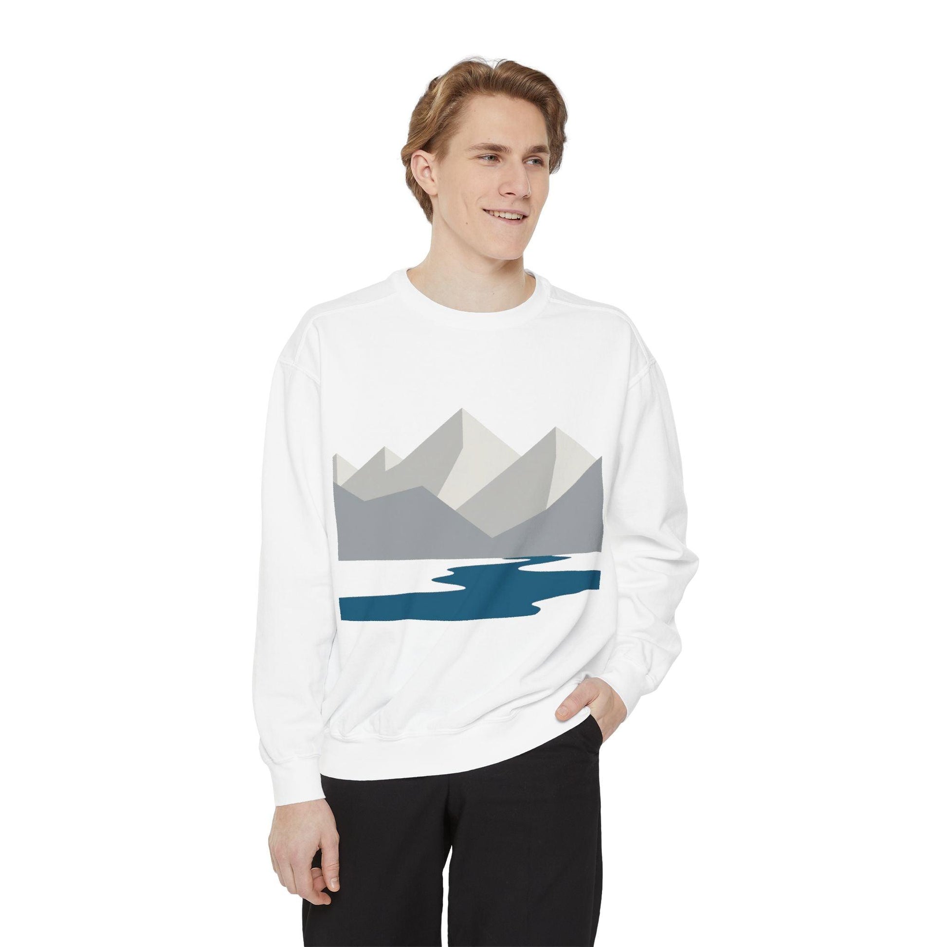 Mountain River Sweatshirt for Nature Lovers and Adventurers - Even Keel LLC