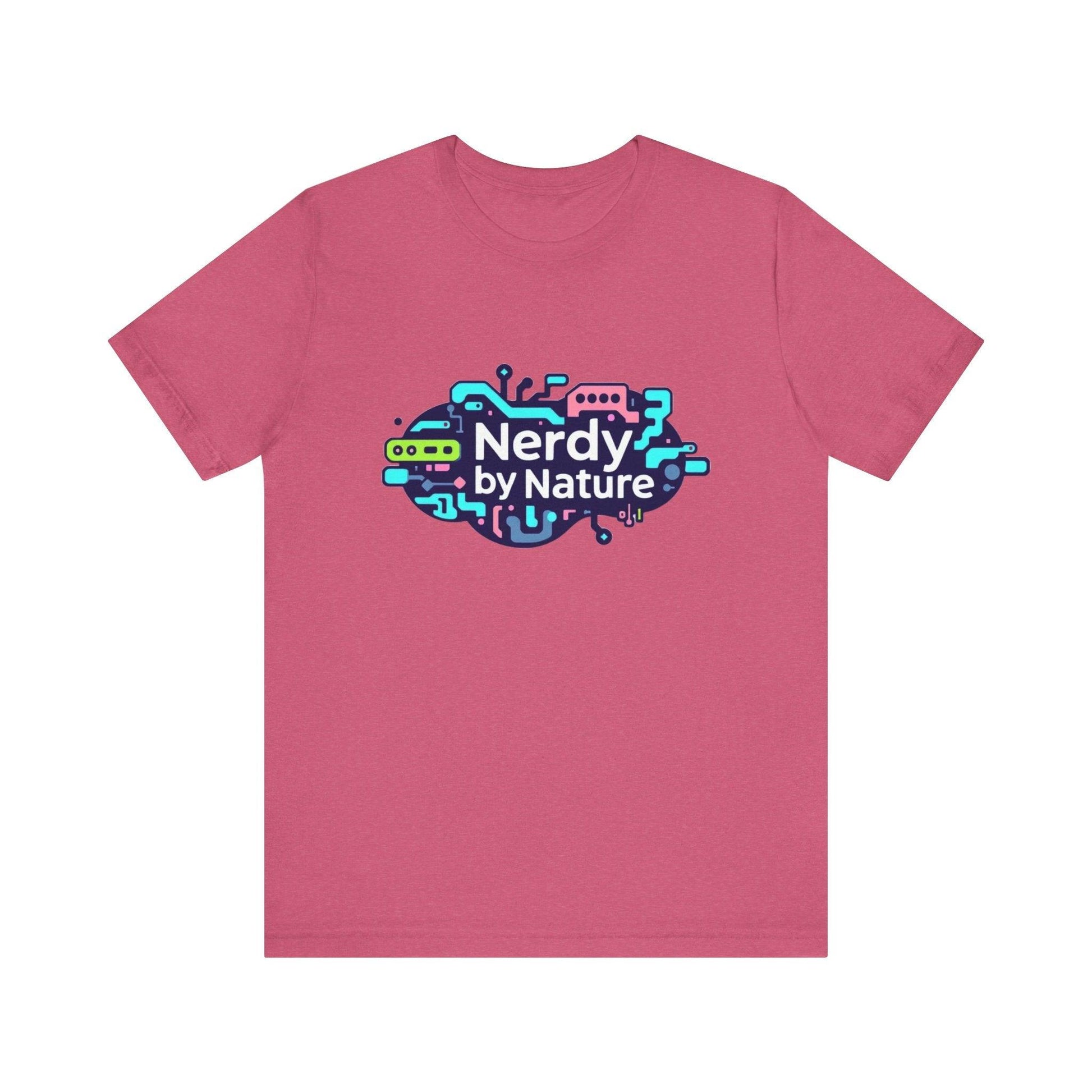 Nerdy by Nature Unisex Tee - Fun Geeky Graphic T-Shirt for Casual Wear - Even Keel LLC